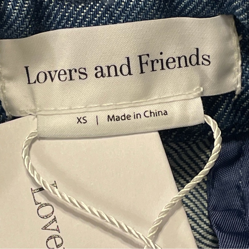 LOVERS + FRIENDS Agathe Pant in Blue Denim - Picture 9 of 12